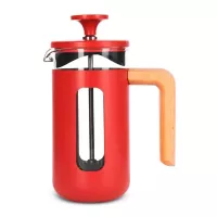 Cafetera Pisa con Manija de Madera de 3 Tazas Rojo LA CAFETIERE LCPISA3CPREDW