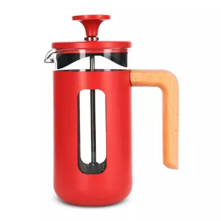 Cafetera Pisa con Manija de Madera de 3 Tazas Rojo LA CAFETIERE LCPISA3CPREDW