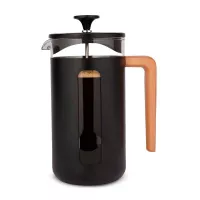 Cafetera Pisa con Manija de Madera de 8 Tazas Negra LA CAFETIERE LCPISA8CPBLKW