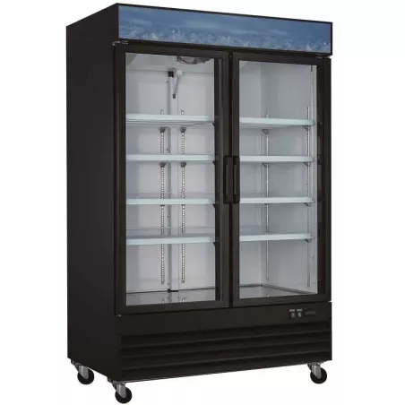 Refrigerador de 2 Puertas de Vidrio 110 Watts / 60 Hertz U-STAR G1.2BM2F-HC