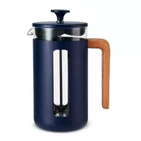 Cafetera Pisa con Manija de Madera de 8 Tazas  Azul Marino LA CAFETIERE LCPISA8CPNVY
