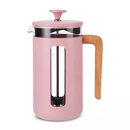 Cafetera Pisa con Manija de Madera de 8 Tazas Rosa LA CAFETIERE LCPISA8CPPNK