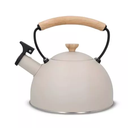 Tetera Silbante con Manija de Madera para Latte de 1600 Mililitros LA CAFETIERE LCWHKETLAT
