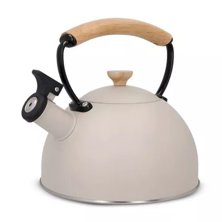 Tetera Silbante con Manija de Madera para Latte de 1600 Mililitros LA CAFETIERE LCWHKETLAT