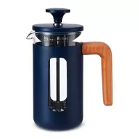 Cafetera Pisa con Manija de Madera de 3 Tazas Azul Marino LA CAFETIERE LCPISA3CPNVY