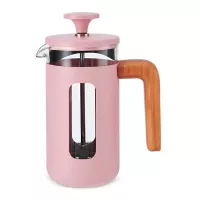 Cafetera Pisa con Manija de Madera de 3 Tazas Rosa LA CAFETIERE LCPISA3CPPNK