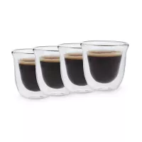 Tazas para Espresso de Doble Pared Jack de 60 Mililitros, Set de 4 Unidades LA CAFETIERE LCDWJESPRES4PC