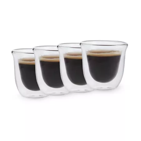 Tazas para Espresso de Doble Pared Jack de 60 Mililitros, Set de 4 Unidades LA CAFETIERE LCDWJESPRES4PC