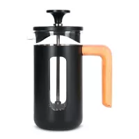 Cafetera Pisa con Manija de Madera de 3 Tazas Negra LA CAFETIERE LCPISA3CPBLKW