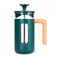 Cafetera Pisa con Manija de Madera de 3 Tazas Verde LA CAFETIERE LCPISA3CPGRNW
