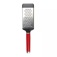 Rallador Mediano de Acero Inoxidable con Puno Rojo KITCHEN AID KAG320OHERE