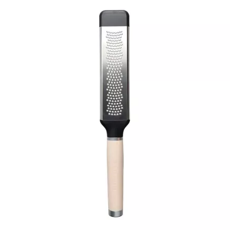 Rallador Fino de Acero Inoxidable con Puno Crema KITCHEN AID KAG321OHACE