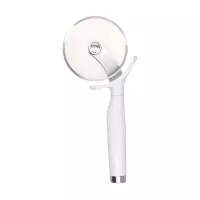 Cortador y Rebanador Clasico de Acero Inoxidable para Pizza con Puno Blanco KITCHEN AID KCG113OHWHE