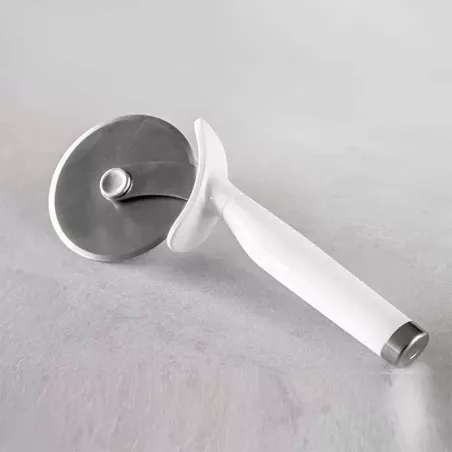 Cortador y Rebanador Clasico de Acero Inoxidable para Pizza con Puno Blanco KITCHEN AID KCG113OHWHE