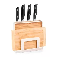 Rack de Bambu y Metal para Cuchillos y Tablas TESCOMA 900893 2