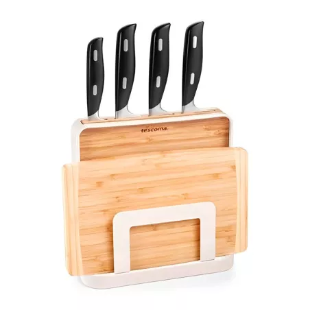 Rack de Bambu y Metal para Cuchillos y Tablas TESCOMA 900893
