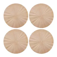 Individuales Redondos de Pvc Dorados, Set de 4 Unidades MIKASA MKPMPUGLDRDPK4