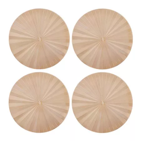 Individuales Redondos de Pvc Dorados, Set de 4 Unidades MIKASA MKPMPUGLDRDPK4
