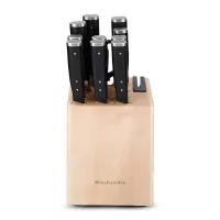 Cuchillo Japones + Bloque de Madera, Set de 11 Piezas KITCHEN AID KAG12STSNBXOBQ