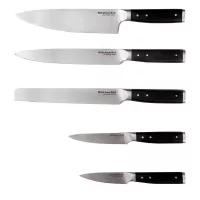 Cuchillos Gourmet + Bloque de Madera, Set de 5 Piezas con Puno Negro KITCHEN AID KO5PSTSNOBG 2