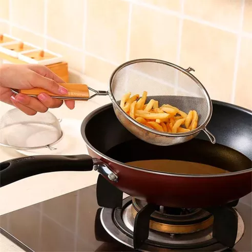 Colador de Acero Inoxidable de Malla Doble Medio de 10 Pulgadas THUNDER SLSTN5410