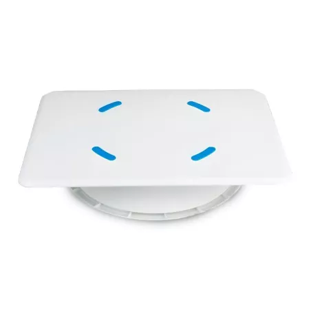 Tornamesa de Doble Cara Rectangular con Base Redonda de 12 x 16 Pulgadas ATECO 609