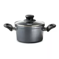 Olla de Aluminio de 16 Centimetros con Tapa de Vidrio STONELINE 7451