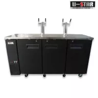 Dispensador de Cerveza de 2 Torres con 1 Llave de 72 Pulgadas U-STAR UDD-24-72-HC