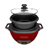 Olla Arrocera Roja para 14 Tazas BLACK & DECKER RC514-RLA 2