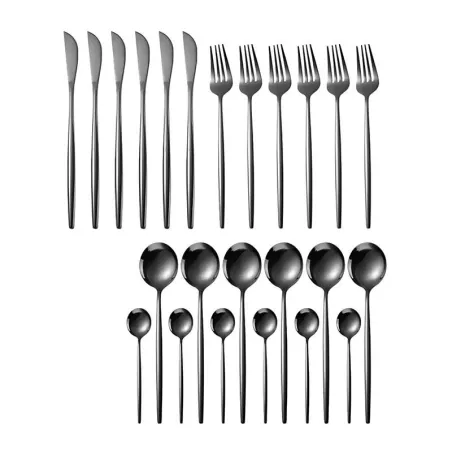 Juego de Cuberteria de Titanium Portugal de Acero Inoxidable de 24 Piezas TIPS BCS01-17