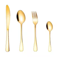 Juego de Cuberteria de Color Dorado de 24 Piezas TIPS BCS01-02