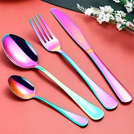 Juego de Cuberteria Rainbow de 24 Piezas TIPS BCS01-03