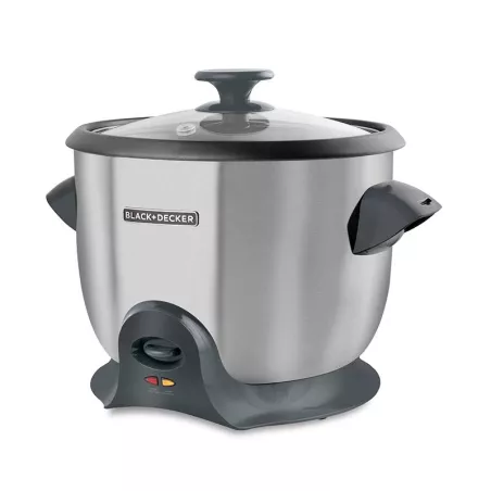 Olla Arrocera de Acero Inoxidable con Vaporera 10 Tazas BLACK & DECKER RC620SS