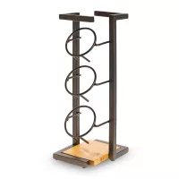 Dispensador de 3 Compartimientos de Metal y Madera MASTER CHEF 6299