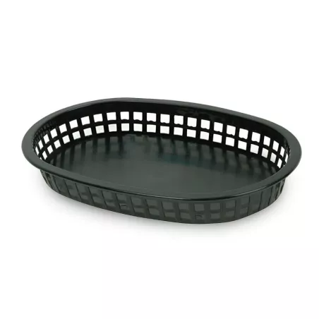 Canasta Plastica de Comida Rapida de 10.5 x 7 Pulgadas de Color Negro MASTER CHEF FFB-107K