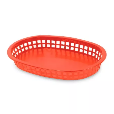 Canasta Plastica para Comida Rapida de 10.5 x 7 Pulgadas de Color Rojo MASTER CHEF FFB-107R