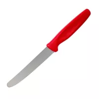 Cuchillo para Carne de Punta Redonda de 10 Centimetros con Puno Rojo WUSTHOF 1225302410
