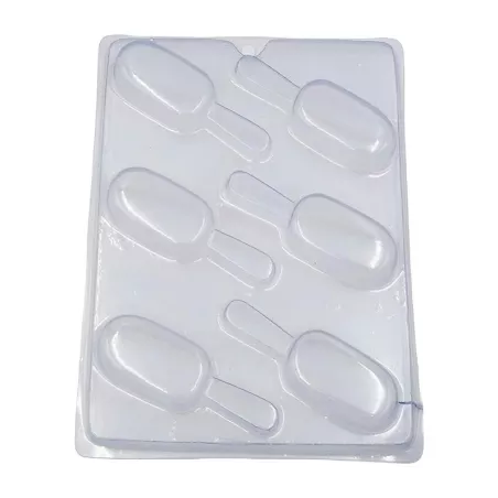 Molde para Chocolate con Diseno de Helado Mediano con Palillo, 6 Cavidades TIPS 1950050