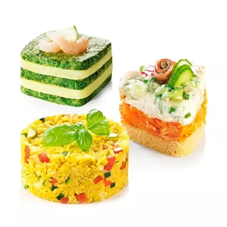 Molde para Emplatar Figuras Variadas, Set 4 Unidades TESCOMA 428724