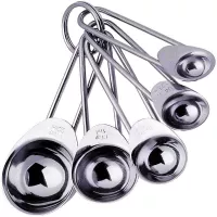 Cucharas Medidoras de Acero Inoxidable, Set de 5 Unidades PROGRESSIVE BA-3474
