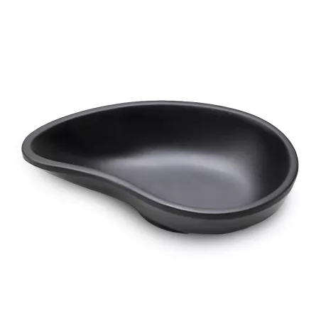 Plato Salsero de Melamina Negra de 10.3 x 6.7 x 2.6 Centimetros MASTER CHEF D085