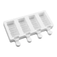 Molde de Silicon para Paletas Magnum Diseno Zig Zag de 4 Cavidades MASTER CHEF 0760052