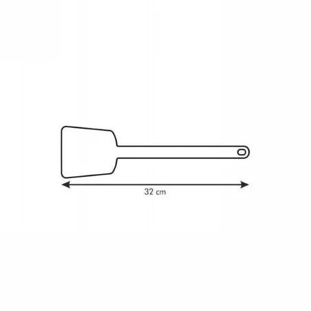 Espatula Solida Space Line de 32 Centimetros, Color Negro  TESCOMA 638009