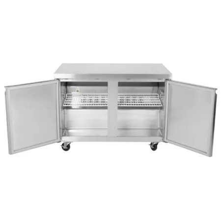 Mesa Undercounter Refrigerada 2 Puertas de Acero Inoxidable 48 Pulgadas U-STAR UUC-48R-E-HC