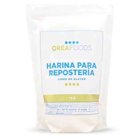 Harina para Reposteria Libre de Gluten de 100 Gramos CREA FOODS CD1-RGF