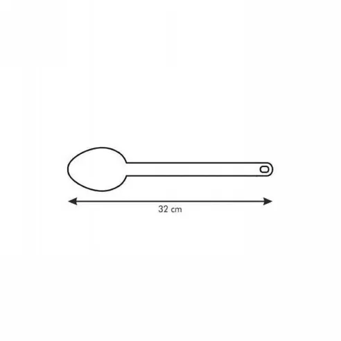 Cuchara Solida Space Line de 32 Centimetros, Color Negro TESCOMA 638005