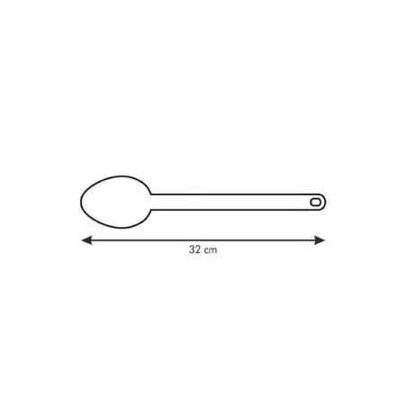 Cuchara Solida Space Line de 32 Centimetros, Color Negro TESCOMA 638005