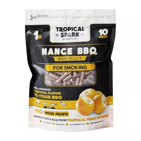 Pellets para BBQ de Madera a Sabor a Nance de 1 Libra TROPICAL SPARK 0798190195278