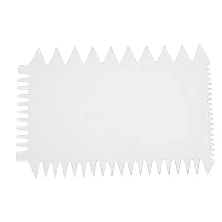 Rasqueta Plastica con 4 Estilos de Puntas, Color Blanco MASTER CHEF 0760878