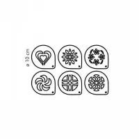 Plantillas para Decorar Capuccino, Set de 6 Unidades TESCOMA 308850 2